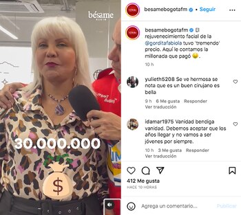 La Gorda Fabiola confesó cuánto