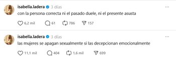 Las indirectas de Isabella Ladera