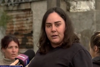 Agustina Calvete, hermana de mujer asesinada (Captura Telemundo/Canal 12)