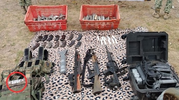 Tras agresión en Escuinapa, Ejército Mexicano localiza narcocampamento con chalecos alusivos al Güero Pin