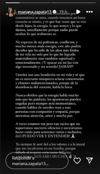 La creadora de contenido habló