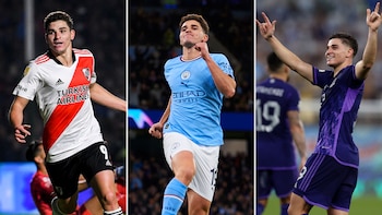 Tres veces Julián Álvarez: el