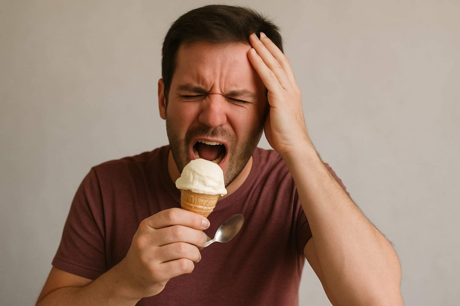 El consumo de bebidas heladas provoca constricción y dilatación en los vasos sanguíneos cerebrales, desencadenando el brain freeze. (Imagen Ilustrativa Infobae)