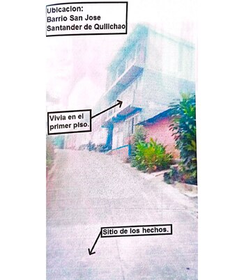 A metros de la vivienda