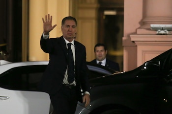 Javier Milei le toma juramento a al nuevo Jefe de Gabinete, Diego Santilli - Casa Rosada
