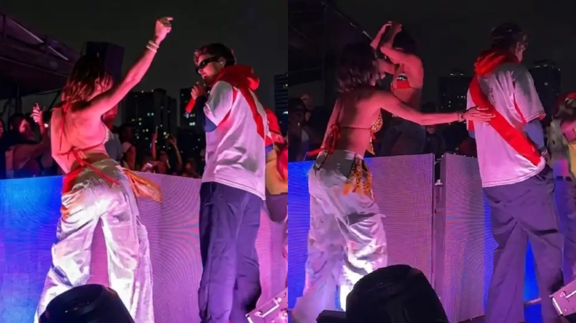 Korina Rivadeneira reacciona tras ser ignorada por vocalista de Rawayana: “Trágame, tierra”