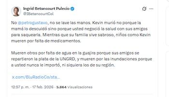 Ingrid Betancourt Pulecio señaló al