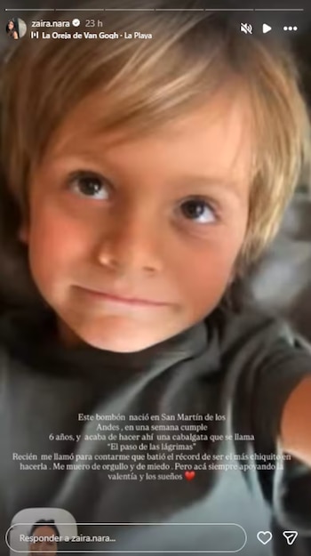 Zaira Nara expresó su emoción