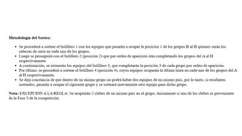 La metodología del sorteo de