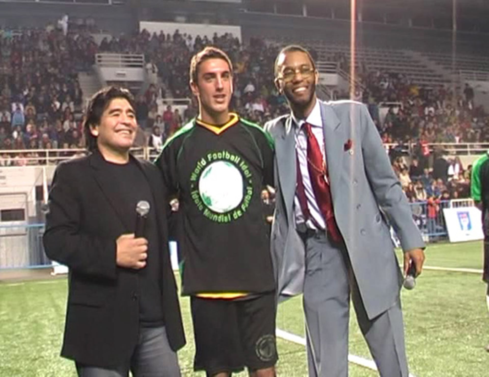 Max Higgins y Diego Maradona