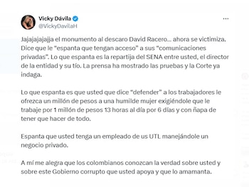 Vicky Dávila se burló de