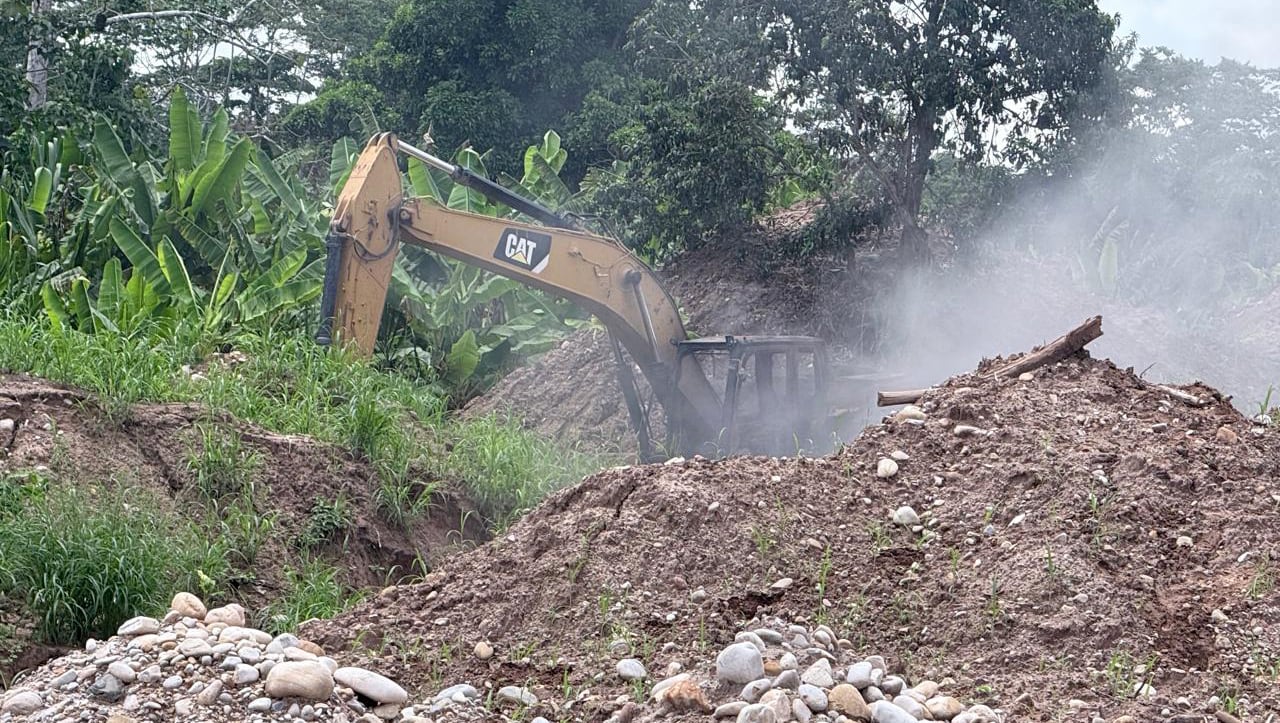 Fiscalía destruye campamentos dedicados a la minería ilegal dentro de área de conservación en Huánuco. Foto: Ministerio Público