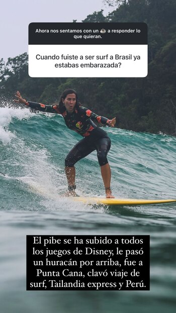 Según la artista, estuvo embarazado