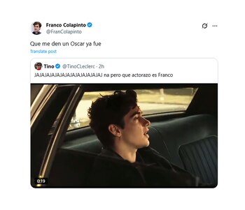 El comentario de Colapinto en