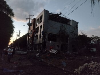 Enero 19 de 2022. Un muerto y cinco heridos en atentado de carrobomba en saravena, arauca. (Cortesía)