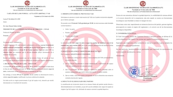 El reclamo formal de UTC