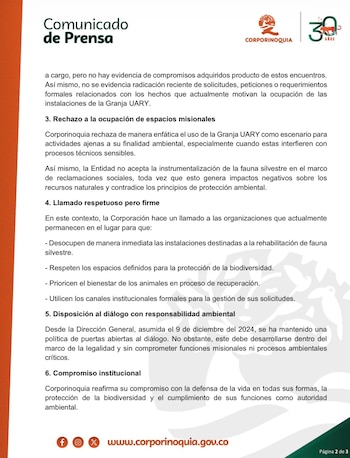 La entidad ambiental solicitó el acompañamiento de la Policía y la Fiscalía para desalojar a los ocupantes y restablecer el control institucional - crédito Corporinoquia