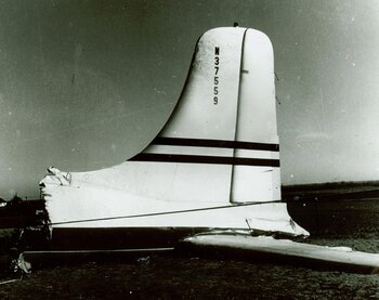 La cola del avión hallada