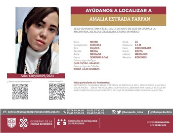 La joven de 26 años