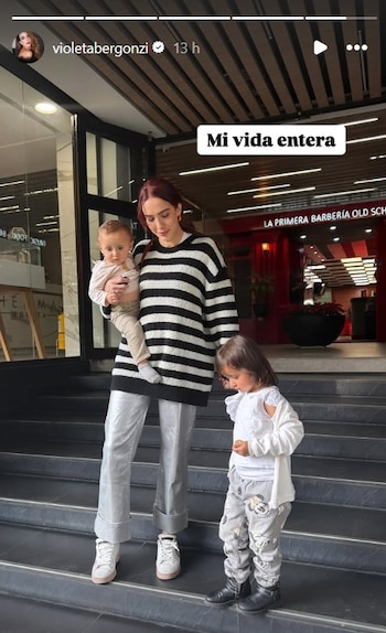 Violeta Bergonzi compartió foto con