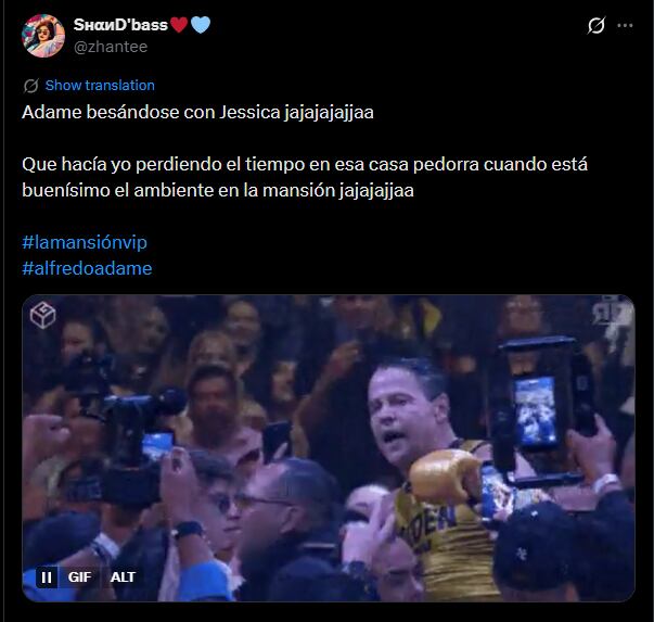 Usuarios celebraron la espontaneidad y la viralidad del momento. El beso se convirtió en el tema principal de las discusiones digitales sobre La Mansión VIP (La Mansión VIP)