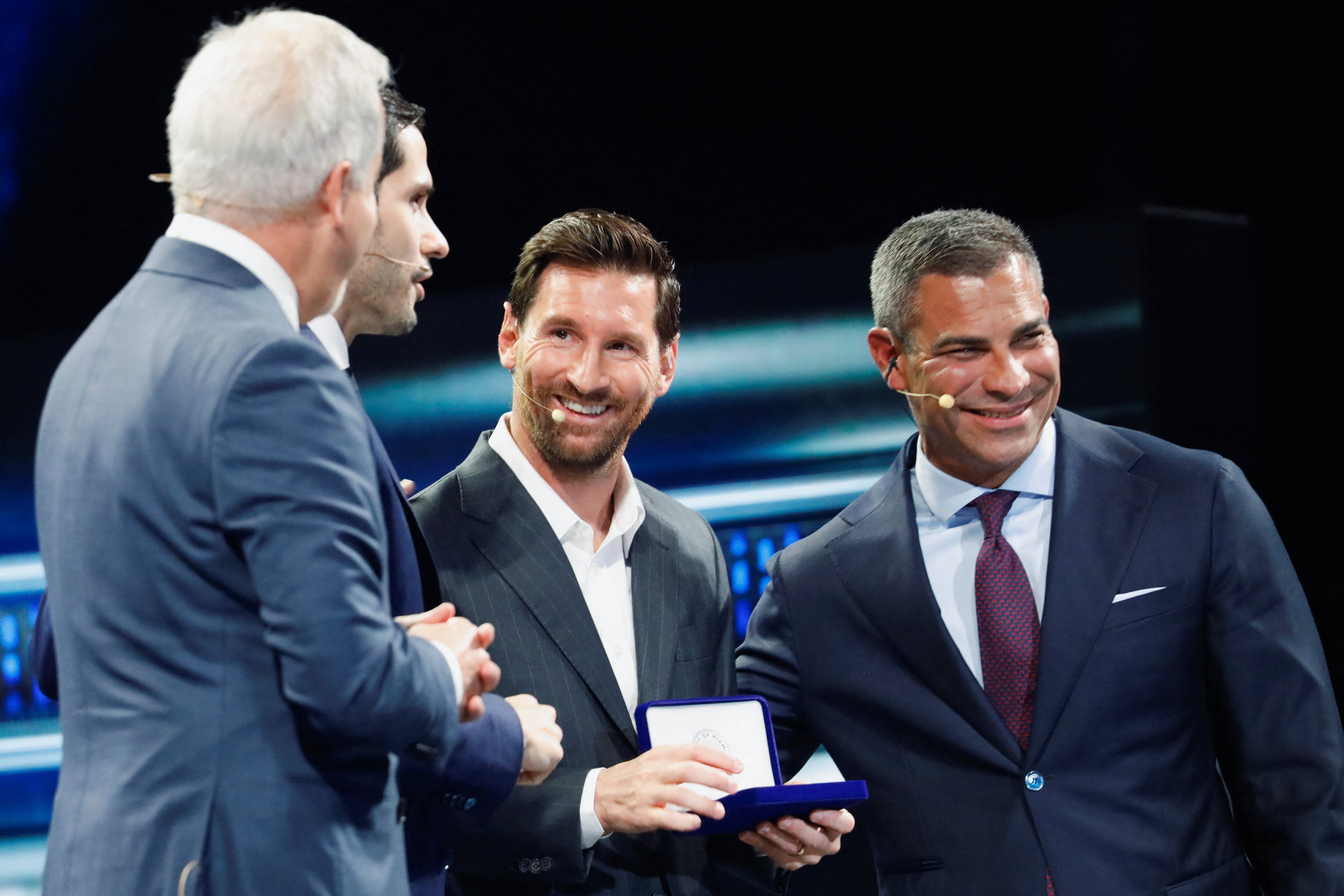 Lionel Messi recibió la llave de la ciudad de Miami durante el America Business  Forum - Infobae