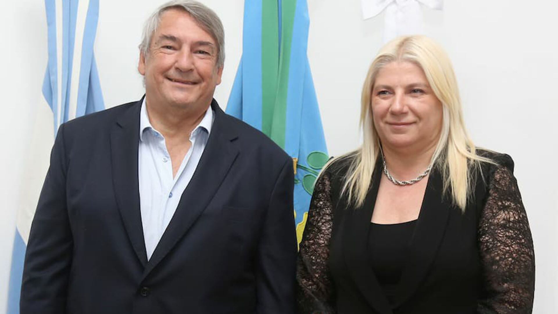 Jorge D'Onofrio y la concejal Claudia Pombo (Instagram)