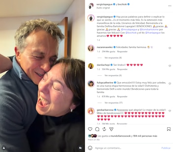 Silvia Bochi Todaro y Sergio Lapegüe celebraron con emoción la llegada de su nieta y dijeron que lloraron de felicidad
