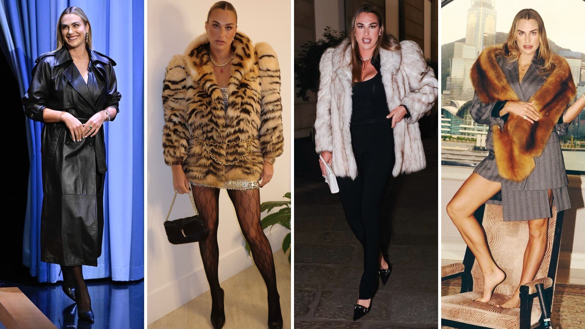 Aryna Sabalenka trasciende el tenis y se instala como ícono de moda con looks de alto impacto