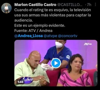 Usuarios critican programa de Andrea
