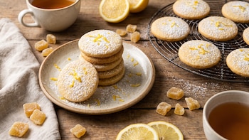 Receta de galletas de limón y jengibre, rápida y fácil