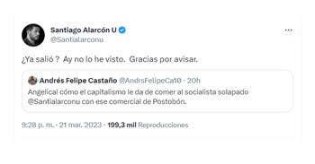 El actor le respondió a