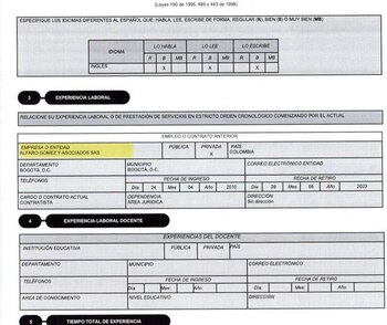 El abogado Alfaro acreditó la