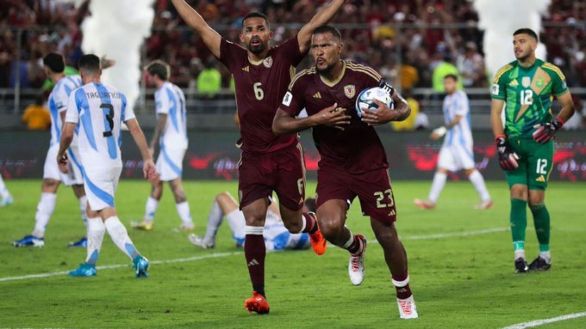 Venezuela tiene serias chances de meterse en el repechaje al Mundial de 2026- crédito AFP