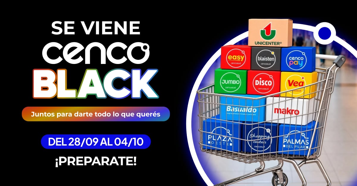 Cenco Black llega con una combinación de beneficios que se extenderá durante varios días (Cencosud)