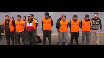 Los detenidos fueron conducidos bajo