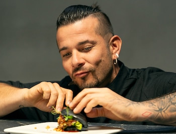 Carlos Maldonado en las imágenes de promoción de su colaboración con Sumo (Cedida)