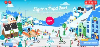 Santa tracker muestra cuentos y