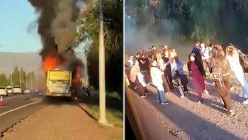 Un colectivo se prendió fuego