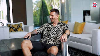 Lionel Messi durante la entrevista