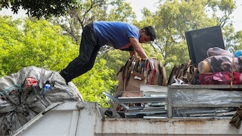 Separación de residuos inorgánicos en