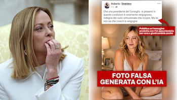 Giorgia Meloni denuncia la difusión de imágenes falsas generadas con inteligencia artificial en las que aparece en ropa interior