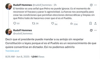 El exministro señaló que el