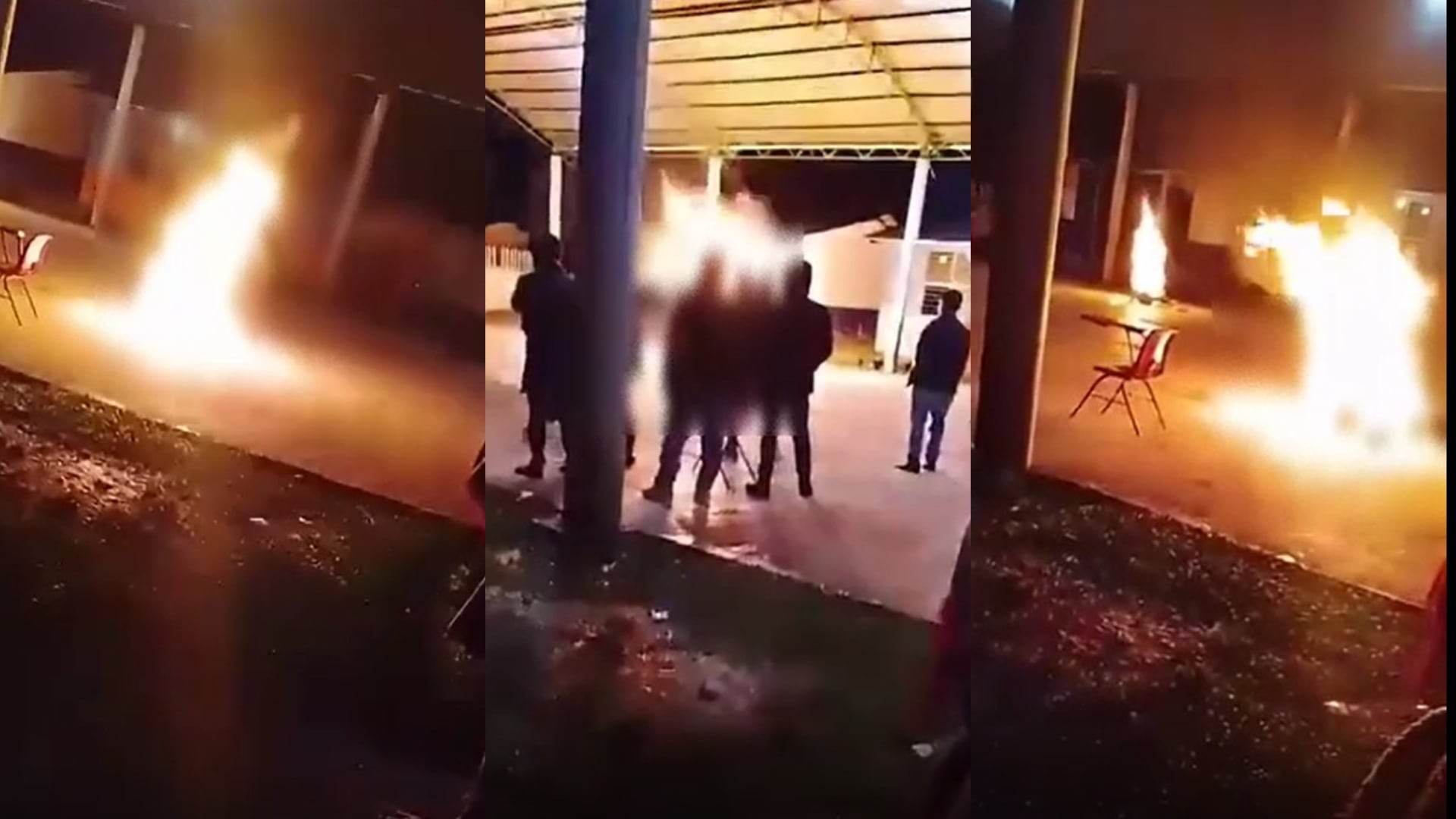 Habitantes de Ocosingo linchan y queman a una persona por practicar brujería. Captura de pantalla