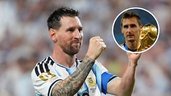 Con sus tres goles ante Argelia, Messi alcanzó a Klose como el máximo goleador de la historia de los Mundiales