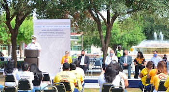 Fotografía del evento de disculpa pública realizado en el 2021. Crédito: Secretaría de Marina