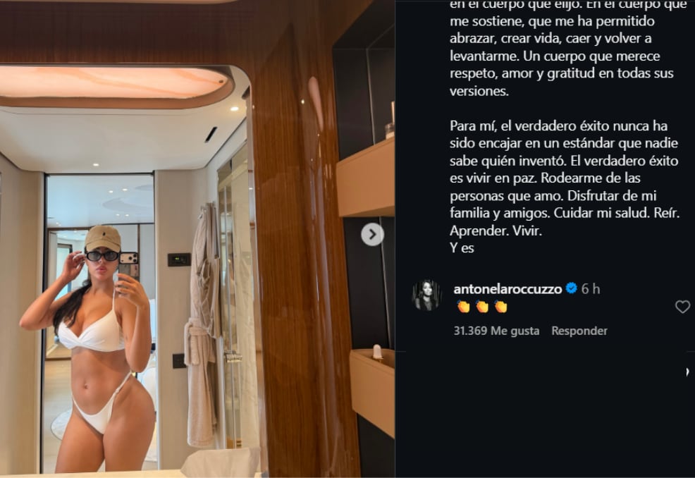El comentario de Antonela Roccuzzo