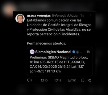 Myriam Urzua emite reporte sobre