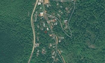 Vista aérea de Xolmón, comunidad