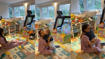 Muñecos, pelotero y juegos didácticos: el espacio que diseñó Sol Pérez para ver crecer a su hijo Marco